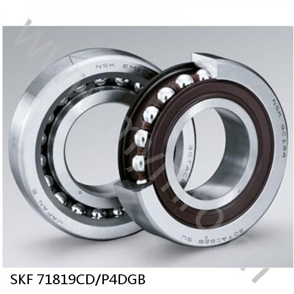 71819CD/P4DGB SKF Super Precision,Super Precision Bearings,Super Precision Angular Contact,71800 Series,15 Degree Contact Angle